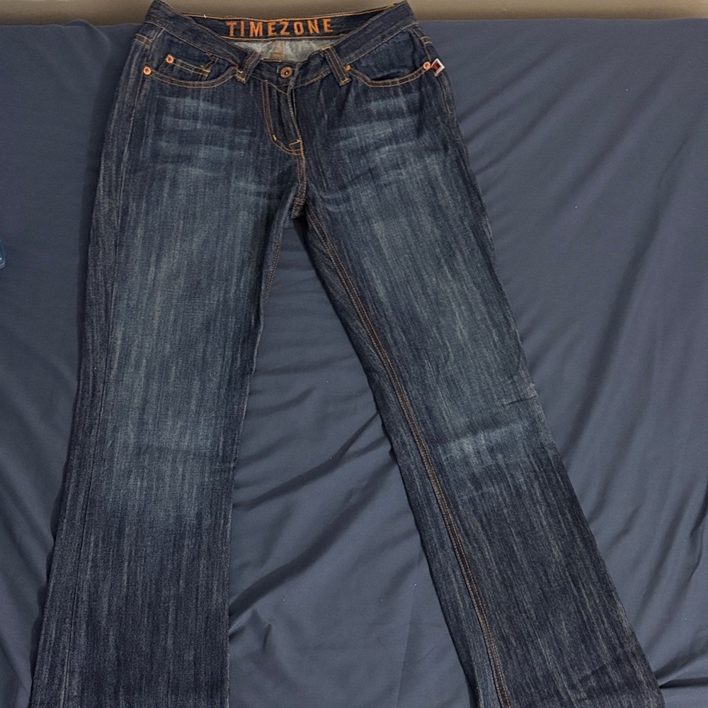 Timezone Dark Blue Flare Jeans
